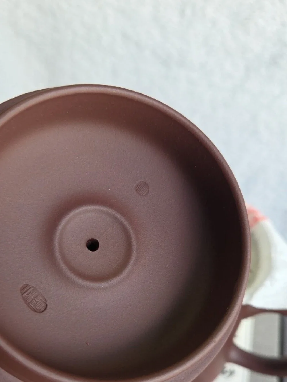 Purple Clay Lidded Tea Mug with Handle - Picture 4 of 13